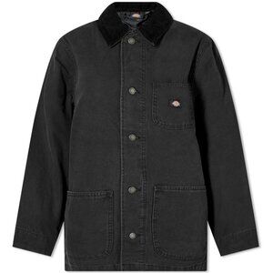 Dickies Women's Duck Canvas Chore Coat in Black - XL